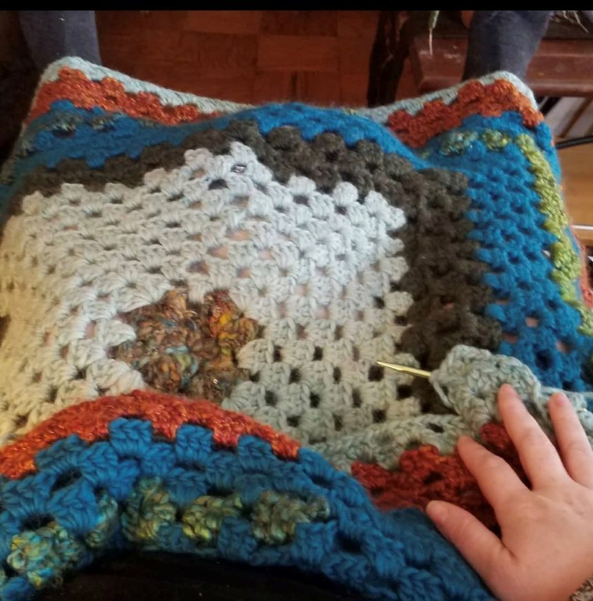 a blanket in its early stages